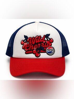Pepsi x Law Roach Wild Cherry Trucker Hat Snapback NWT